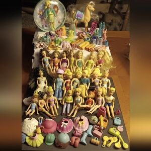 POLLY POCKET DOLLS AND CLOTHES